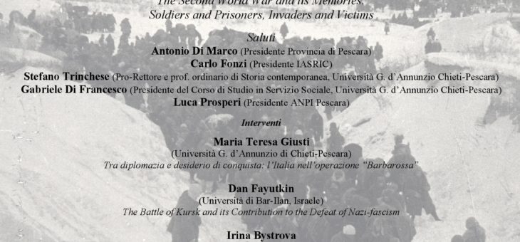 Conferenza internazionale: “La seconda guerra mondiale e le sue memorie: soldati e prigionieri, invasori e vittime”