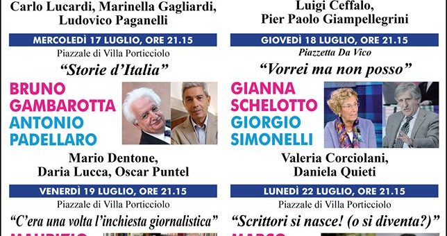 Al via il 9 luglio “Tigulliana Incontri Estate” a Rapallo