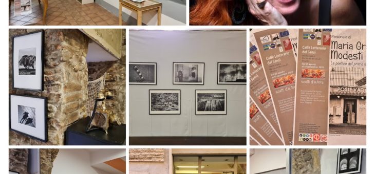 Scatti in bianco e nero al Caffè Letterario del Sansi a Spoleto con la fotografa Maria Grazia Modesti