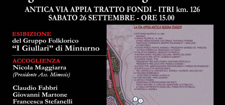 XXIII PREMIO NAZIONALE MIMESIS DI POESIA sul percorso archeologico dell’Appia Antica