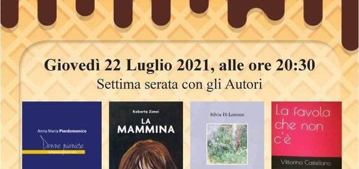 Gelati Letterari: giovedì 22 luglio settima serata con gli Autori