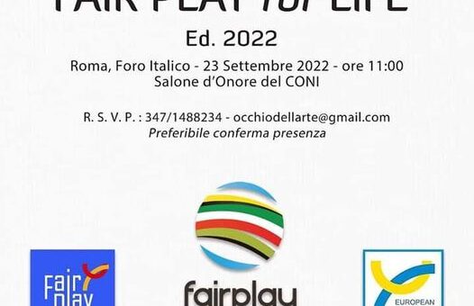 PETER PAN VOLA AL FORO ITALICO PER “FAIR PLAY for LIFE”
