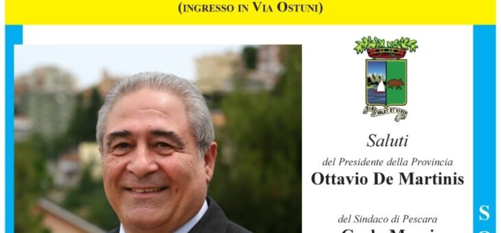 Libri: “La mia storia fantastica” di Angelo Allegrino presso la Sala Figlia di Iorio – Palazzo della Provincia a Pescara