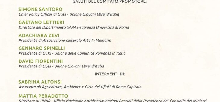 GIORNATA CONCLUSIVA DI MEMORIA A PIÙ VOCI