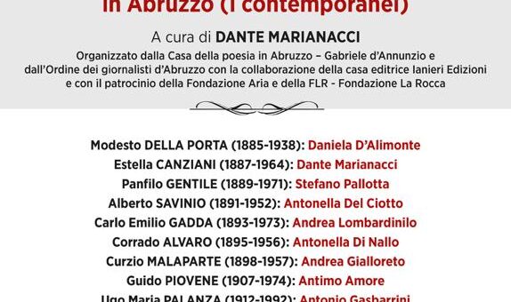 Convegno POETI, NARRATORI E VIAGGIATORI-GIORNALISTI IN ABRUZZO. I CONTEMPORANEI
